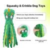 Dog Vocal Toys Octopus Non-stuffed Soft Plush Toy Puppy Educational Teething Chew Toys Pet Supplies for Small Medium Dogs