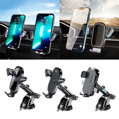 Автомобильный держатель для телефона 360° вращающийся, крепление на вентиляционное отверстие, металлический зажим-крючок для телефона, держатель для мобильного телефона 4,7-7 дюймов