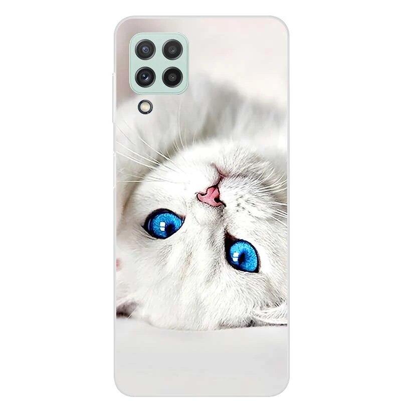 Чехол для Samsung Galaxy M22 M32 4G, задняя крышка для телефона Samsung M22, мягкий чехол для Samsung M32 4G M 22 32, черный чехол из ТПУ 6,4 дюйма