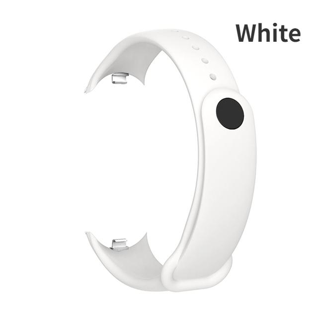 Ремешок LUJING для Xiaomi Mi Band 8, силиконовый спортивный ремешок, раздвижной демонтажный браслет для Mi Band 8, NFC браслет, аксессуары для умных часов