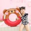 1pcs Bear Thickened Handle Children's Swimming Ring Suitable for Children Swimming Play Water Wearing Life Buoy