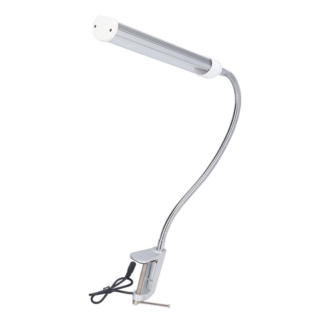 Светодиодный рабочий светильник Gooseneck Silver C Clamp LED 21W Dimmable Machine Tool Work Light Aluminum Gooseneck