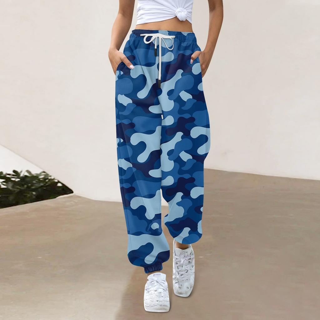 Women's Casual Fashion Sweatpants  Print Casual Pants