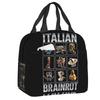 Custom Ballerina Capuchina Italian Brainrot Tung Tung Tung Sahur Lunch Bag Women Thermal Cooler Insulated Lunch Box for Student