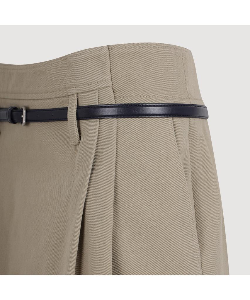 LUCKY CHOUETTE Coloring Point Mini Skirt (Optional Belt) (Beige)_Lfkas25220Bex