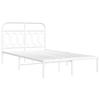 VidaXL Cadre de lit métal sans matelas et tête de lit blanc 120x200 cm 377164
