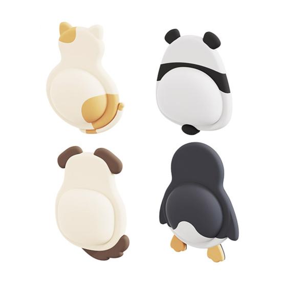 1/2/4Pcs Animal Wall Bumper Self-Adhesive Door Stopper Wall Protector Door Handle Wall Guard Shield Anti-collision Silencer Pad Buffer Sticker