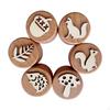 Children's Wooden Rubber Stamps, Autumn Decoration Stamps for Kids, Journal, Classroom, Making
