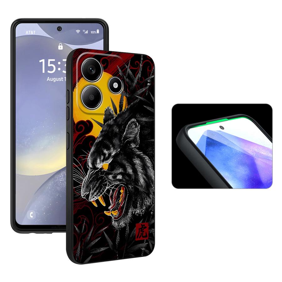 Чехол для телефона для Xiaomi Redmi Note 14 A3 A1 A2 A5 A4 11S 14C 12C 13C 13 Pro Plus 10 12S 9 8 7 12 11 Pro K80 K40 Тигр Дракон