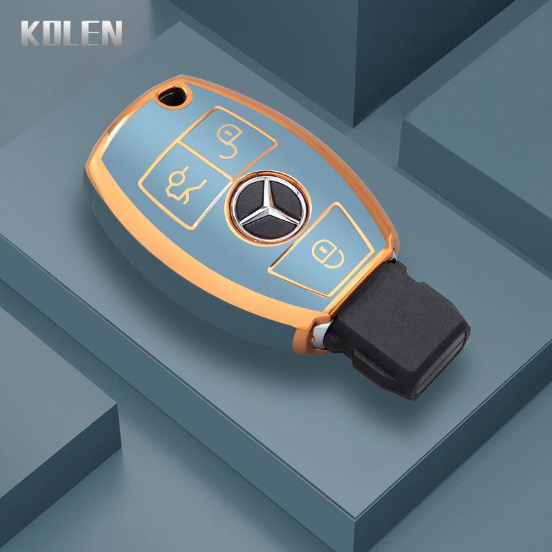 Чехол-оболочка из ТПУ для автомобильного ключа Mercedes Benz W204 W205 W206 W212 W213 W221 W222 W223 W463 Классы A C E S GLA GLE GLC GLK GLS