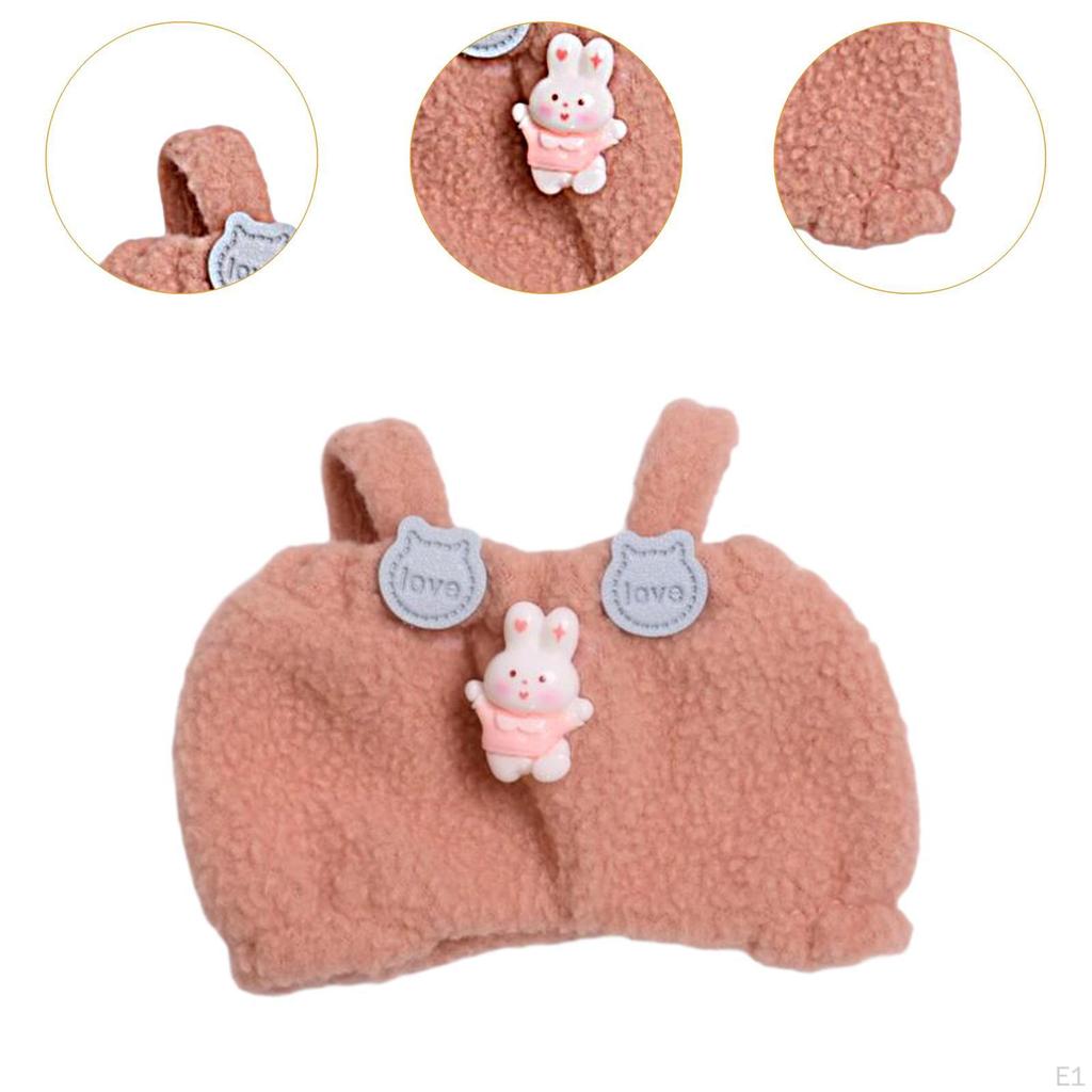 Fashion Dolls Suspender Pants, Handmade Clothing Accessory for 15-17cm Halloween Gifts