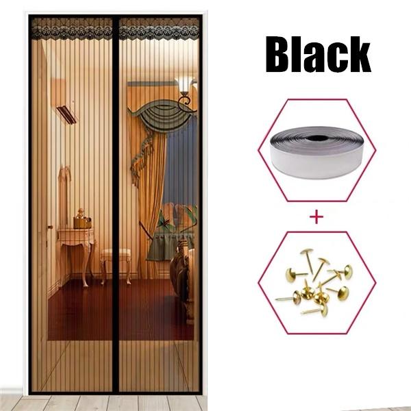 Летняя магнитная сетка для двери, занавеска от комаров, насекомых, насекомых, перегородка для комнаты, автоматическое закрытие, магнитная ошибка