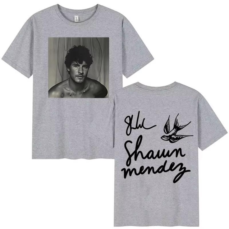 Rapper Shawn Unisexdes Tour 2025 New Album Graphic TShirt Unisexs Hip Hop Gothic Short Sleeve TShirts Vintage Oversized Cotton Tees
