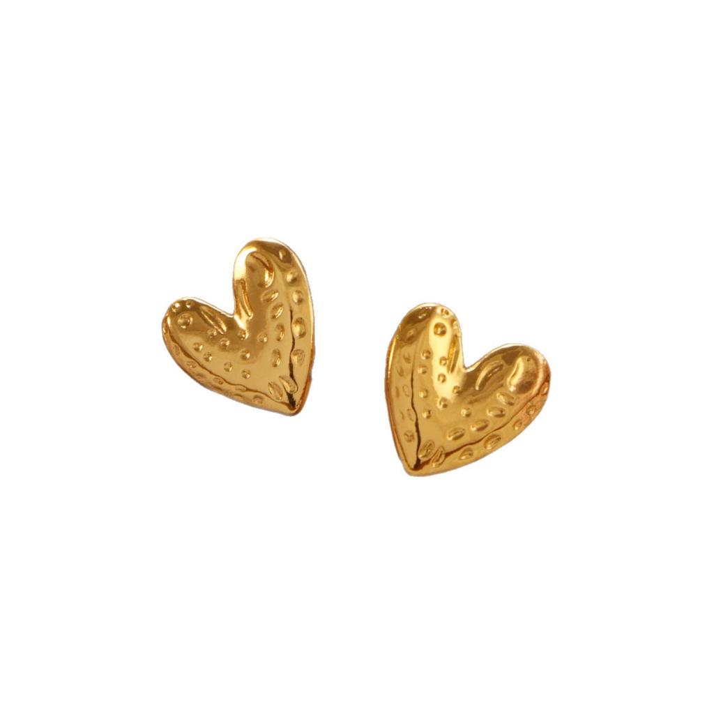 Изысканные титановые серьги в форме сердца - Легкая роскошь, французский корейский модный дизайн