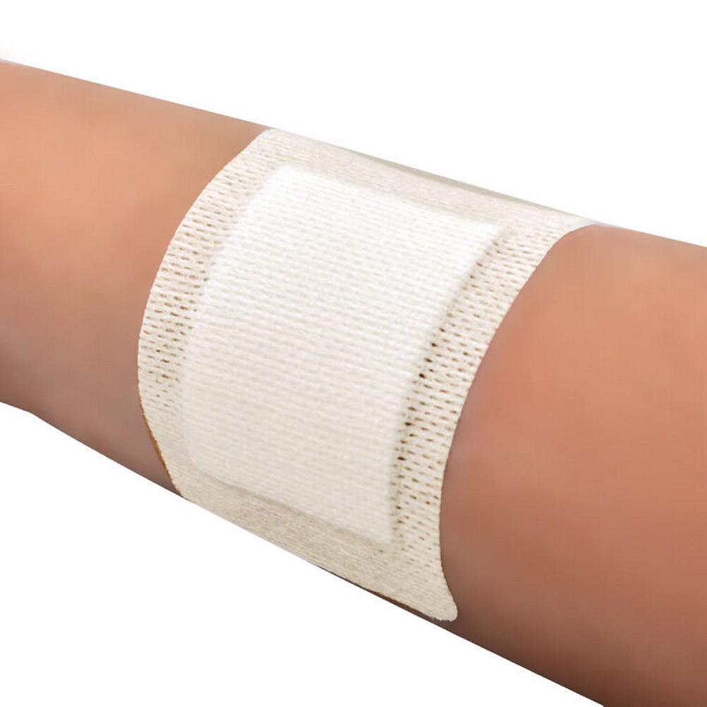 12Pcs Large Size Hypoallergenic Non-woven Medical Adhesive Wound Dressing Band Aid Bandage Large Wound First Aid 6*7cm