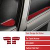 Red Car Door Storage Slot Carbon Fiber Sticker Trim For Toyota 4Runner 2010-20