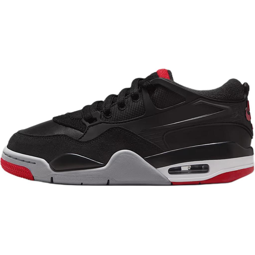 Jordan Детские баскетбольные кроссовки Air Jordan 4, износостойкие, низкие, черные, унисекс FQ7938-061