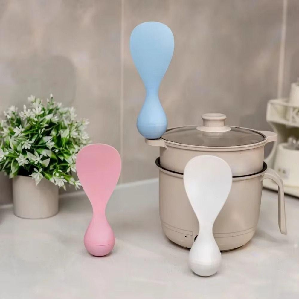 Heat Resistant Tumbler Rice Spoon Non-Stick Standing Rice Spoon Versatile Rice Paddle Kitchen Use