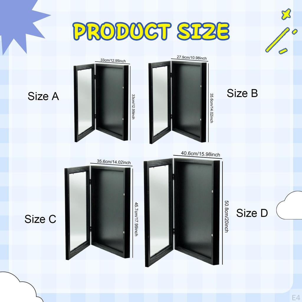 Jersey Display Frame Case Protection, Gifts for Men, with Clear Cover Sports Shadow Box