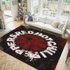 Red Hot Chili Peppers Design Crystal Velvet Carpet Cozy Non?Slip Printed Rug For Bedroom Living Room Entrance
