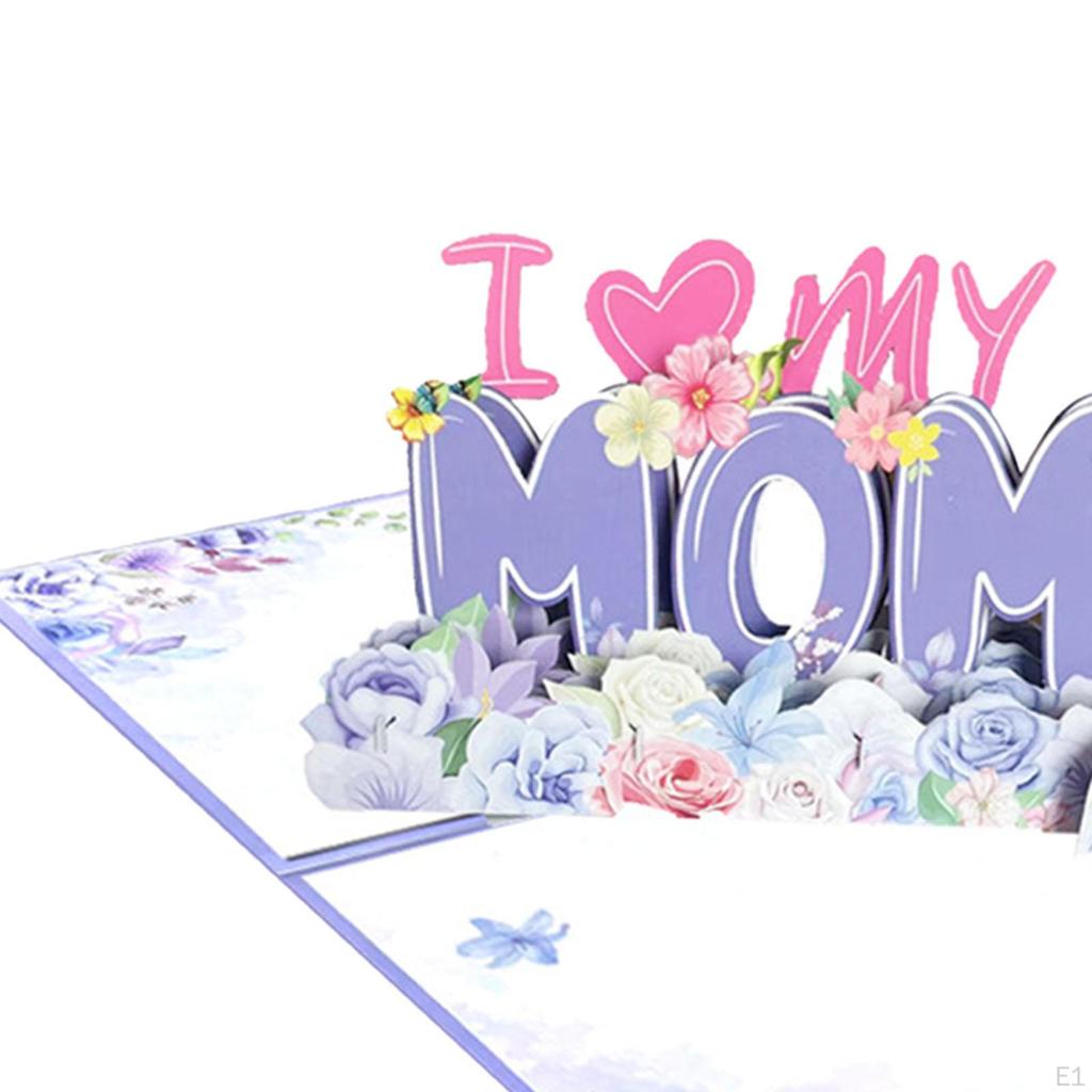 Всплывающая открытка ко Дню матери, 3D креативная коробка, благословения для фестивалей, Дня благодарения