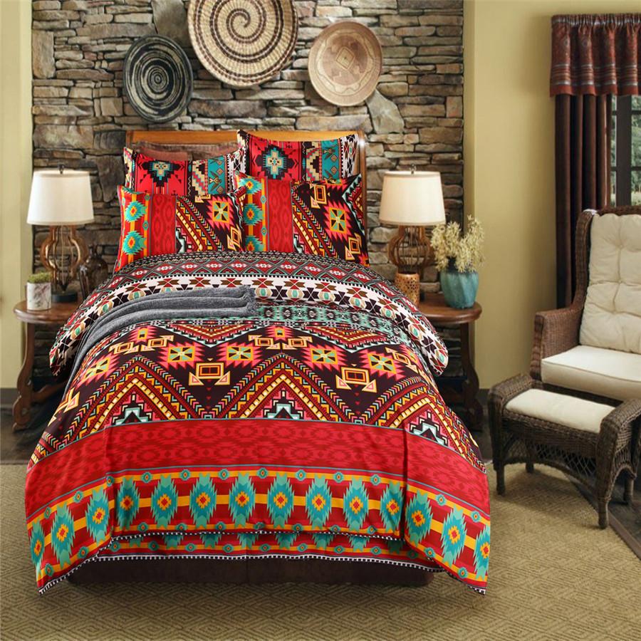 Bohemian Mossaic Ethnic Vintage Bed Linen Set King Queen Full Twin Size Duvet/Doona Cover Set