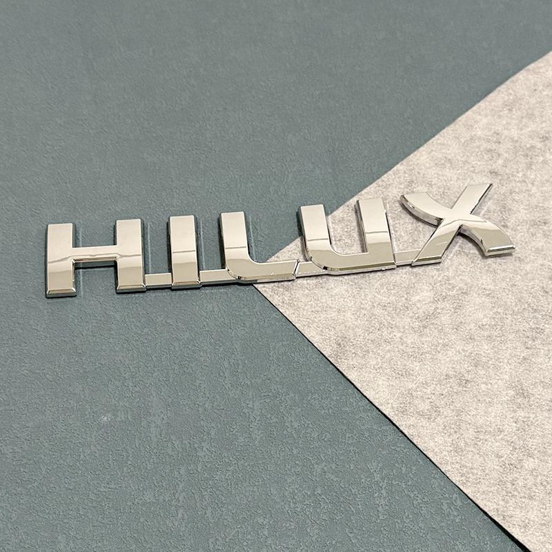 FVEX7 3D ABS Car Emblem Sticker for Toyota Hilux (2005-2015) & Vigo MK6 MK7 3.0 D4D - Trunk Letter Decal Badge Accessories