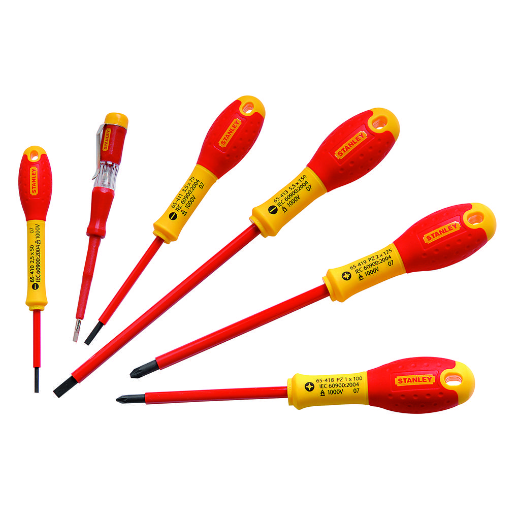 Fatmax Screwdriver Set 6 Pcs Vde Flat + Pz - S/65-443-0