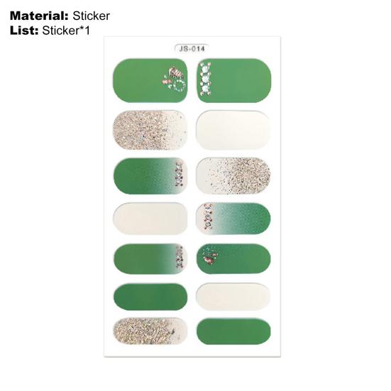 Nail Polish Film Back Glue Vivid Patterns Ultra Thin Full Waterproof Environmentally Nail Stickers for Manicure