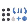Controller Thumbsticks Set Stainless Steel Rubber D Pads Paddle Controller Accessories for Elite Series 2 Blue