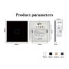 1/2/3Gang Light Touch Switch Tempered Glass Panel Wall EU/UK Switch Easy To Clean Switch