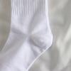5 Pairs Cotton Crew Socks Stretchy Casual Calf Socks Ribbed