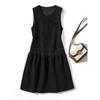Classic Old Money Classic Style Bottoming Bandage Dress Skirt! Women's Woolen Sleeveless Vest Beaded Ruched Dress Thick