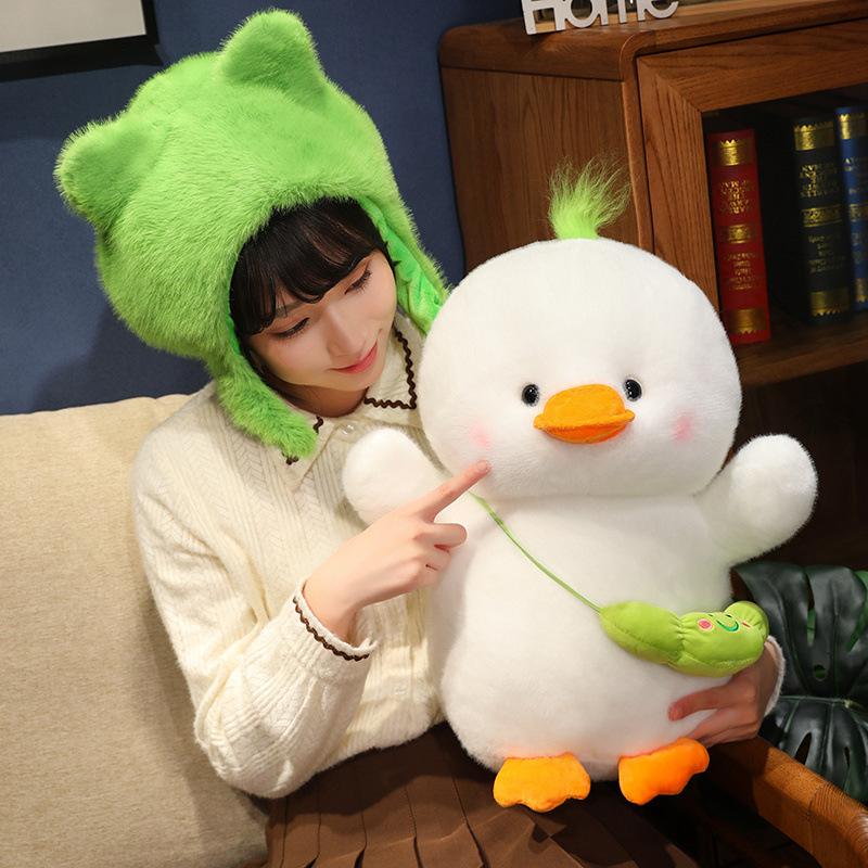 Милая кукла-уточка, кукла, большой белый гусь, плюшевая игрушка, супер мягкая подушка, подарок на день рождения