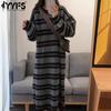 Women's Fashion Casual Fall Winter Stripe Print Long Sleeve O-Neck Sweaters