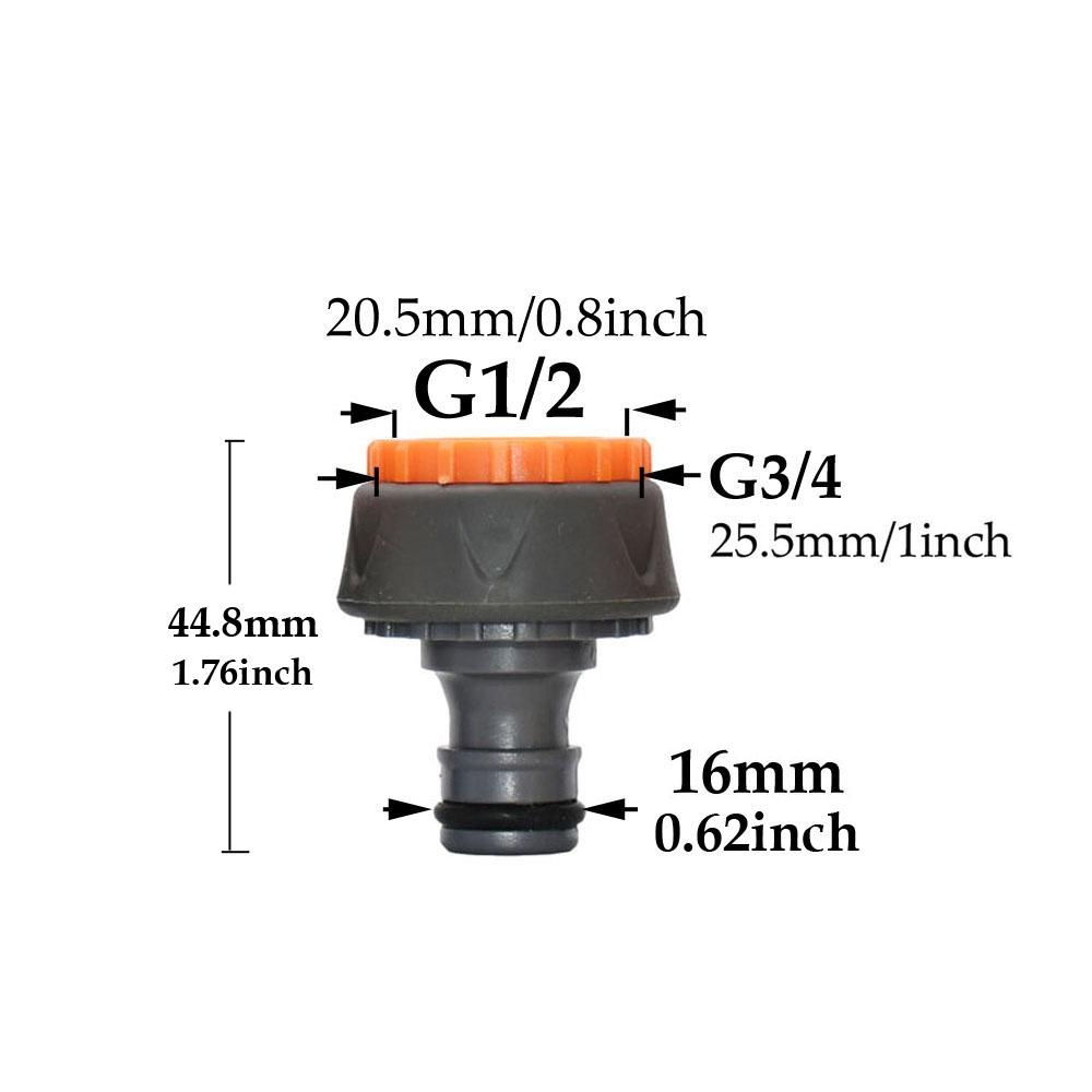 1/2'' 3/4'' 1'' Быстроразъемный ниппель для шланга OD 16 мм 20 мм Фитинги для садового шланга Водонепроницаемые фитинги Ремонт труб Адаптер для поливочного пистолета