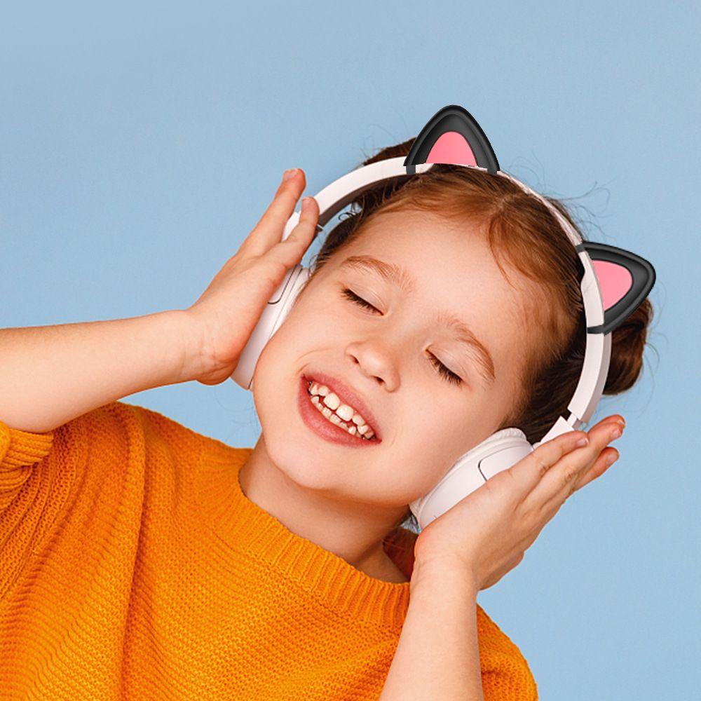 1 Pair Cute Headphones Gaming Decoration Attachment Headset Cat Ears