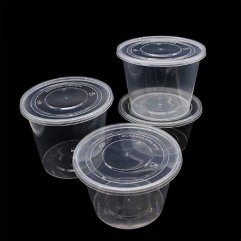 Disposable Round Transparent Food Containers