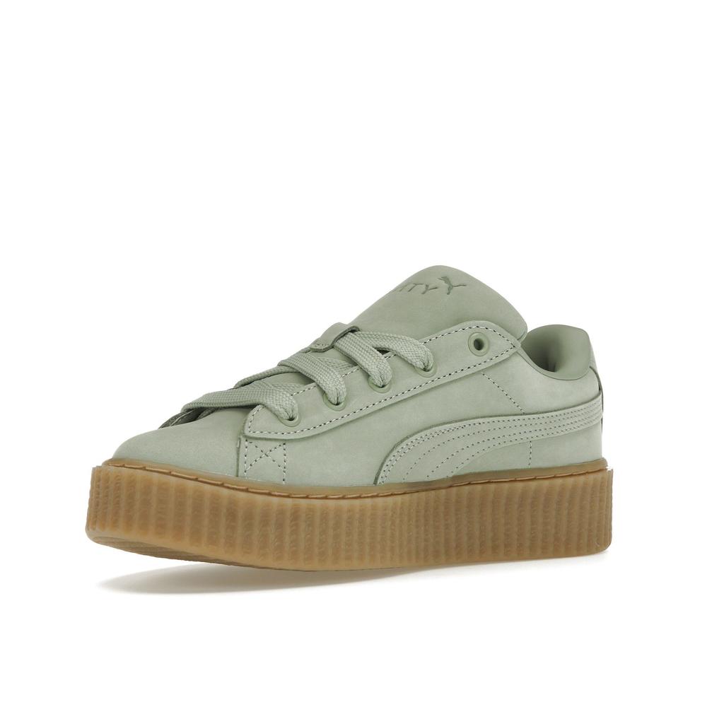 Fenty X Puma Creeper Phatty Earth Tone Pack - Green Fog Women Sneakers Gold Gum 399865-02