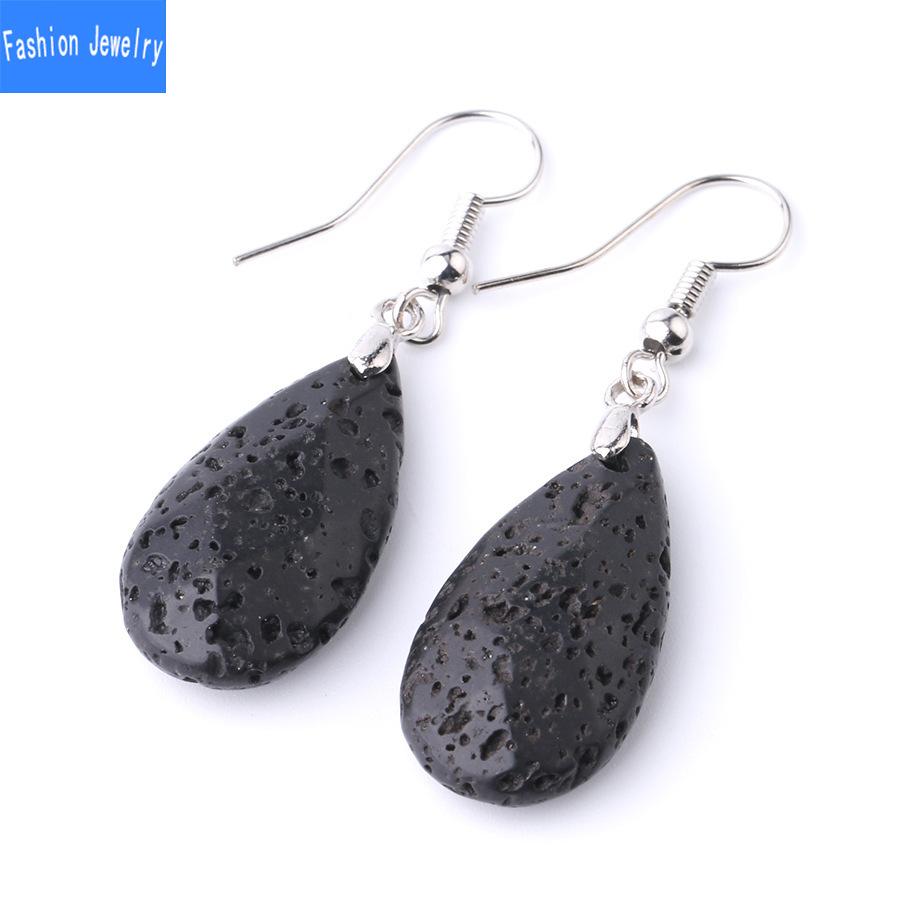 Natural Crystal Cut Jewelry Cut Angle Quartz Crystal Earrings Water Drop Shaped Semi Gem Diamond Cut Earrings