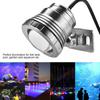 12 В 5 Вт RGB водонепроницаемый светодиодный прожектор для аквариума, бассейна, сада, подводного, серебристого цвета