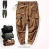 Men's Japanese Retro Corduroy Multi-Pocket Overalls, Loose-Fit Thickened Casual Pants