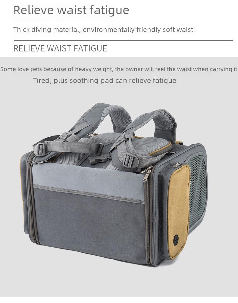 Qisheng большой вместимости расширяемый рюкзак для кошек