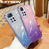 KEYSION Роскошный чехол-бампер с покрытием и блестками для Redmi Note 11 Pro 11S 5G 11 Pro+ 5G, прозрачный, из мягкого ТПУ, противоударный