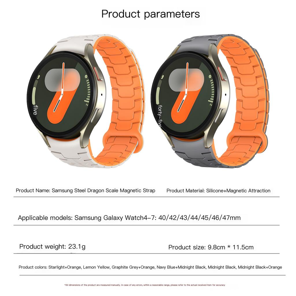 Силиконовый магнитный ремешок без зазоров 20 мм для Samsung Watch Galaxy 7 Classic 43 мм 47 мм 42 46 мм Для Galaxy 6 5 4 44 40 мм Ремешок 5Pro 45 мм Браслет