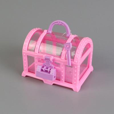 Мини Милая Коробка для Макияжа Пластиковая Коробка для Игрушек с Замком Сокровище Украшение Орнамент Кейс для Переодевания