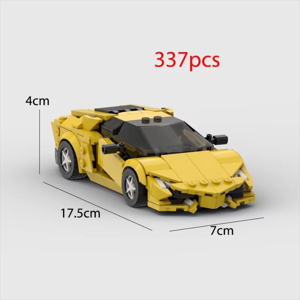 2024 Hot MOC Speed City Car Champion Racer Classic Supercar Building Blocks Brick Racing Super Technique Creative Garage DIY Set
