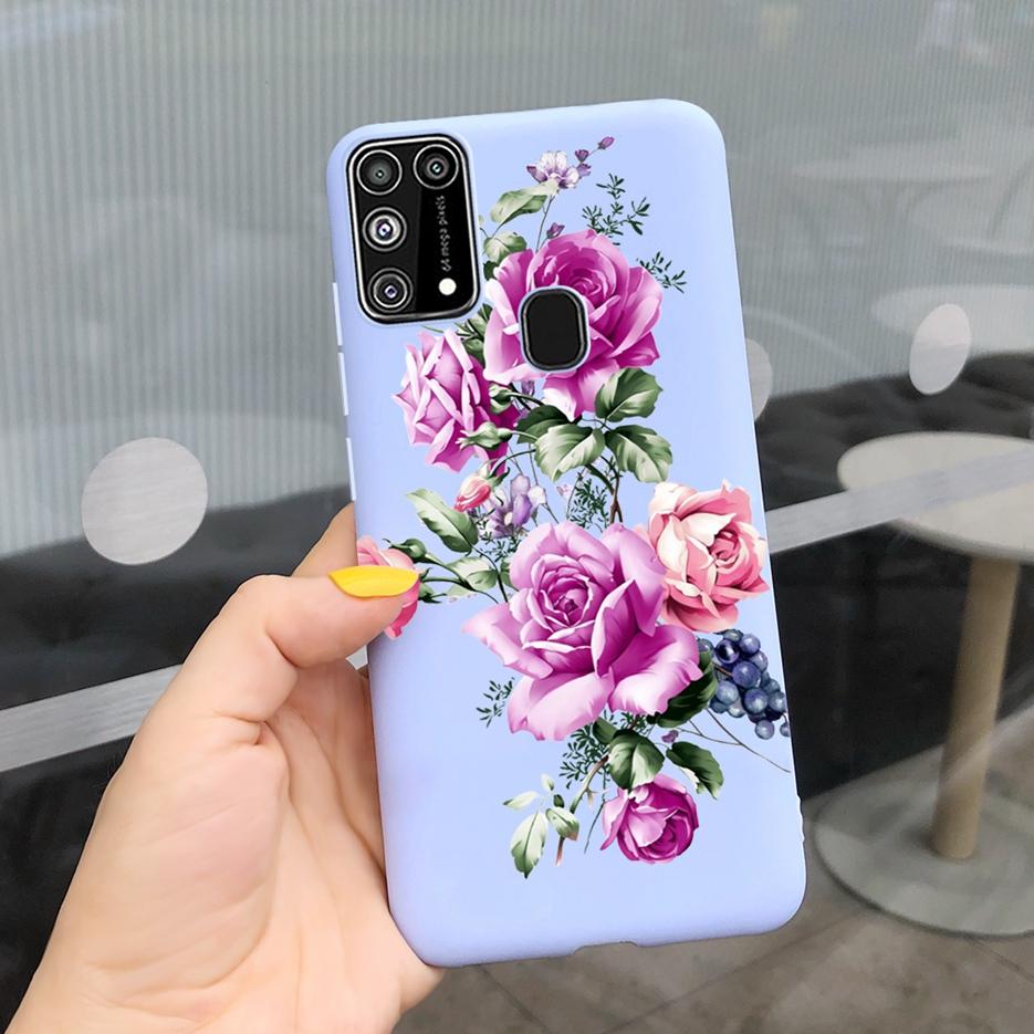 Для Samsung Galaxy M31 Чехол SM-M315F Милый Мультяшный Медведь Расписной Чехол для Телефона Для Samsung M31 M 31 GalaxyM31 Бампер Мягкий Funda
