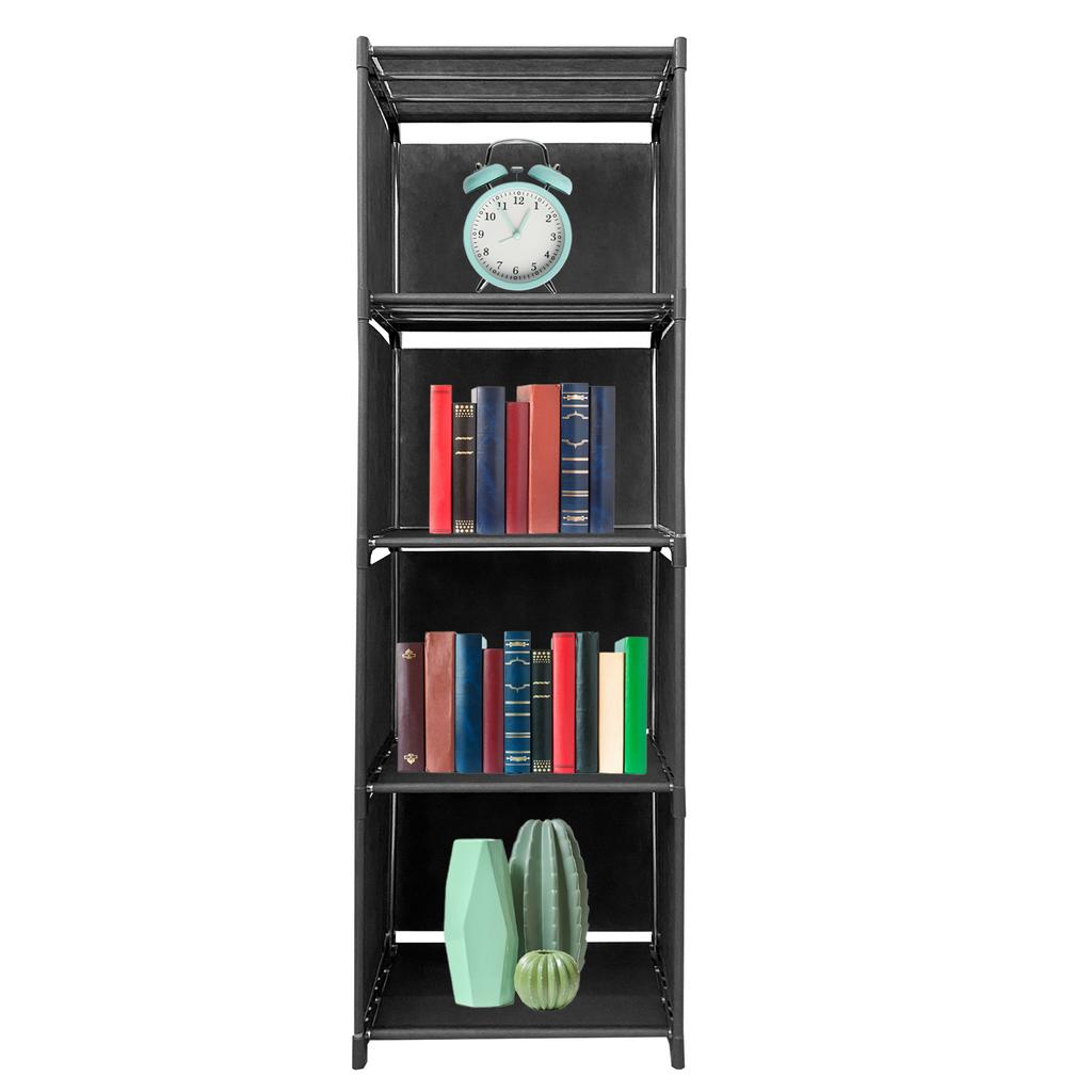 Стеллаж для хранения вещей Nyana Home, 5 ярусов, ПВХ и ткань, 125x41x29 см