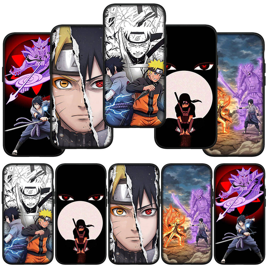 Phone Case for iPhone 17 15 16 Plus Redmi Note 14 12 11 13 Pro Max Huawei P30 P20 Lite OPPO A60 A40 A80 A38 A54 A17 Anime Uchiha Sasuke Narutos Cover